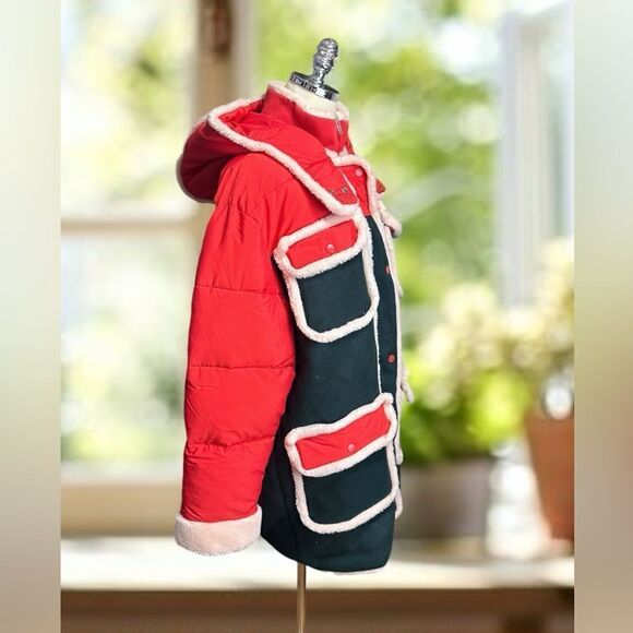 RARE 🔥 EAVES Anthropologie Revolve Tycen Wool Winter Snow Insulated Parka Jacke - Picture 8 of 16